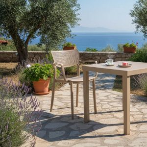 Πολυθρόνα Frontline pakoworld PP cappucino