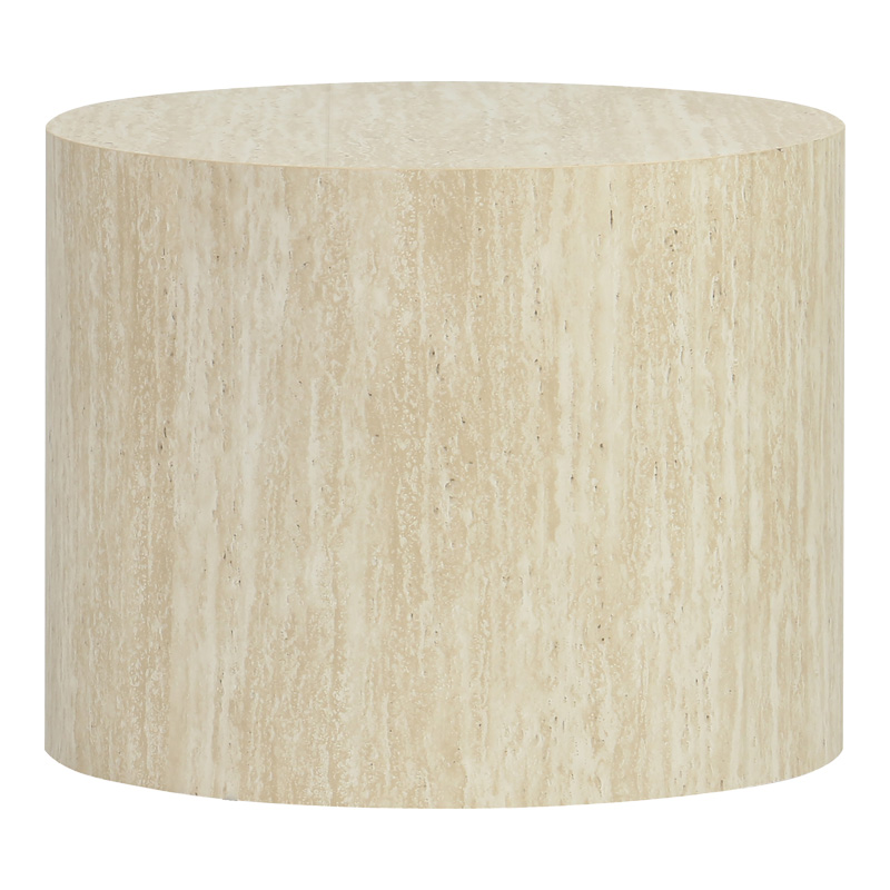 Βοηθητικά τραπεζάκια 2τεμ Zonar pakoworld MDF σε όψη τραβερτίνας - Image 2