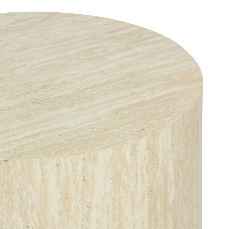 Βοηθητικά τραπεζάκια 2τεμ Zonar pakoworld MDF σε όψη τραβερτίνας - Image 4