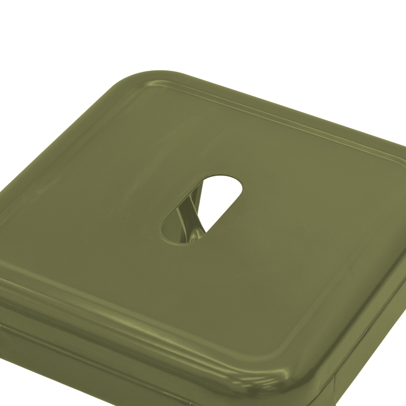 Σκαμπό Utopia pakoworld μέταλλο σε λαδί απόχρωση 30x30x45εκ - Image 3