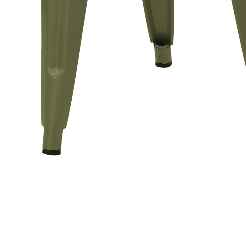 Σκαμπό Utopia pakoworld μέταλλο σε λαδί απόχρωση 30x30x45εκ - Image 4