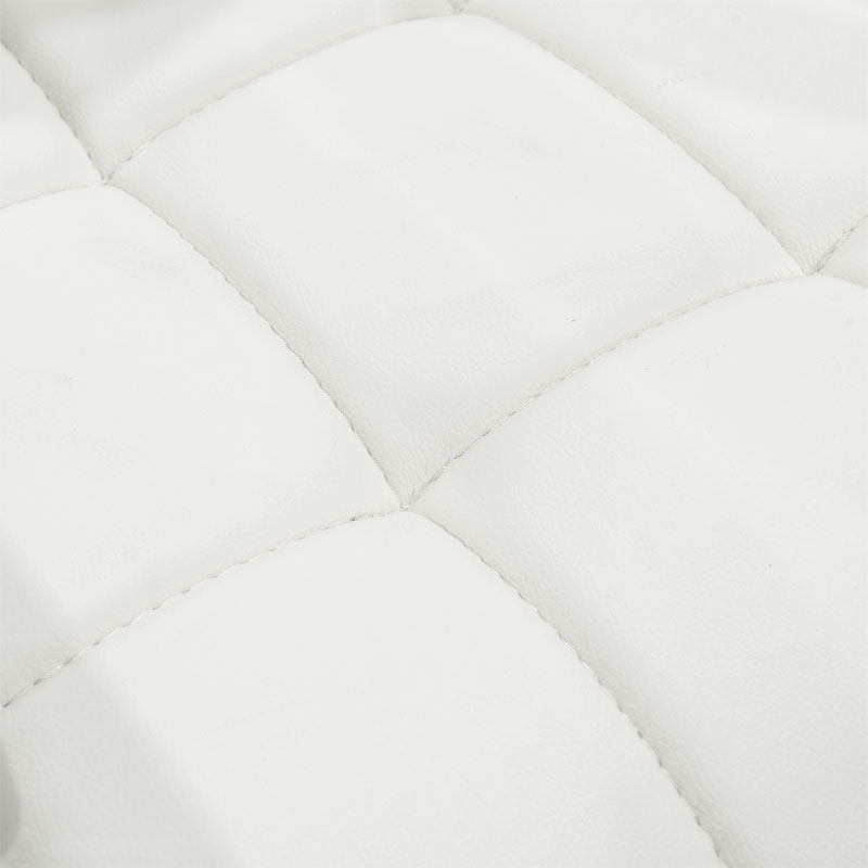 Καρέκλα επισκέπτη στοιβαζόμενη Otlen pakoworld λευκό pu-πόδι χρωμίου 47x45x87εκ - Image 4