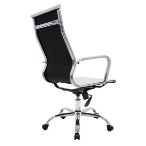 Καρέκλα γραφείου διευθυντή Valter pakoworld λευκό pu 55.5x58x108εκ
