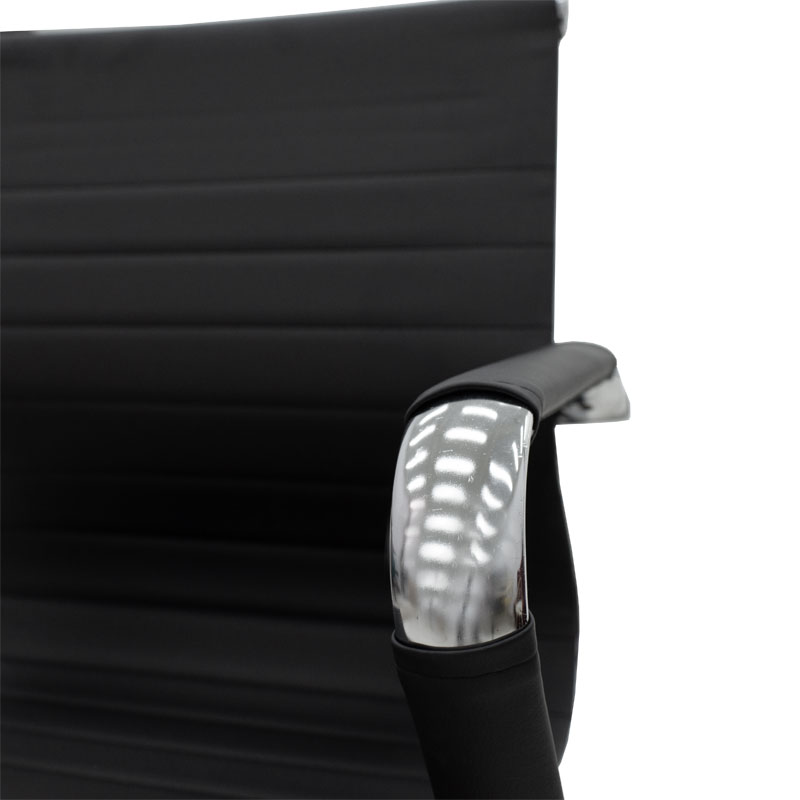 Καρέκλα γραφείου επισκέπτη Valter pakoworld μαύρο pu 55.5x48x88εκ - Image 6