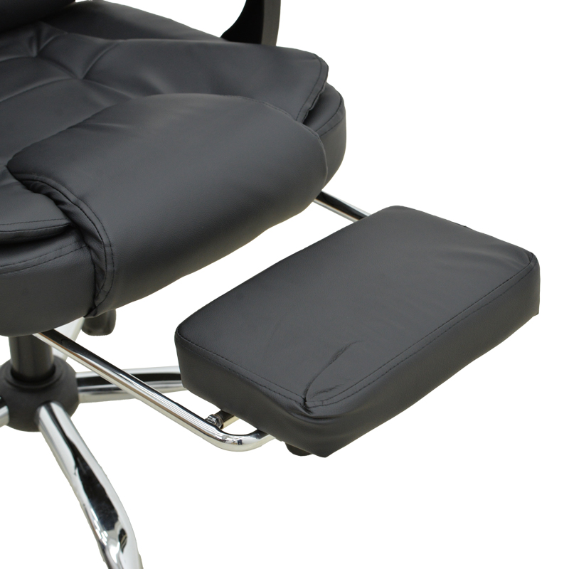 Καρέκλα γραφείου διευθυντή με υποπόδιο και μηχανισμό massage Volter pakoworld pu μαύρο 62x70x110εκ - Image 8