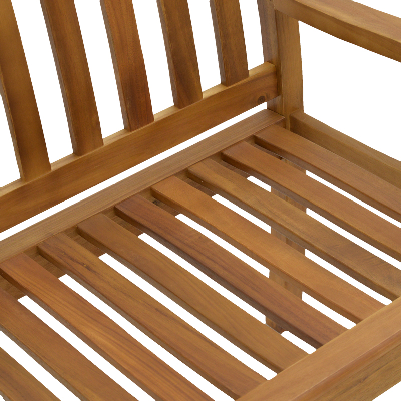 Παγκάκι διθέσιο Jerdu pakoworld ξύλο ακακίας φυσικό 120x61x87εκ - Image 4