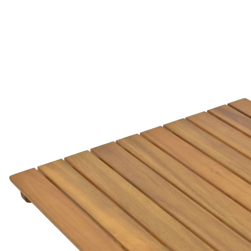 Τραπέζι Jaybo pakoworld πτυσσόμενο φυσικό ξύλο ακακίας 100x65x72εκ - Image 3