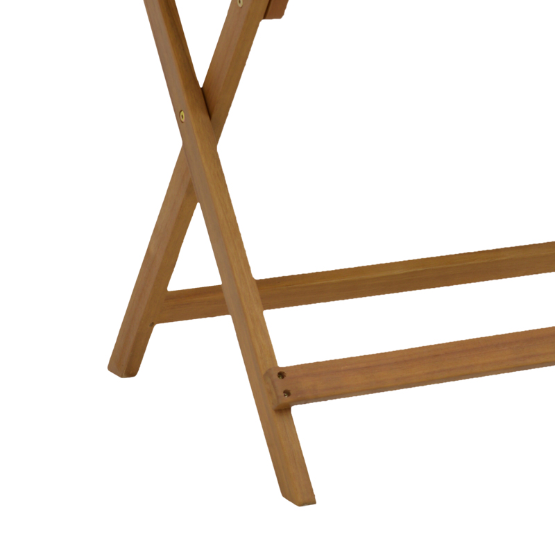 Τραπέζι Jaybo pakoworld πτυσσόμενο φυσικό ξύλο ακακίας 100x65x72εκ - Image 5