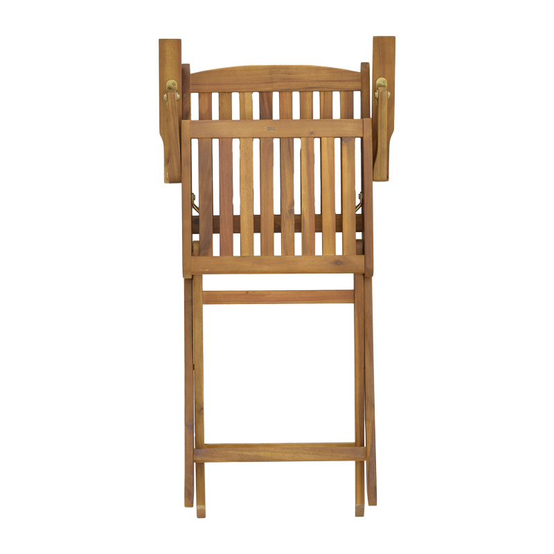 Τραπεζαρία Recofly-Falov pakoworld σετ 5τεμ φυσικό μασίφ ξύλο ακακίας 130x80x72εκ - Image 8