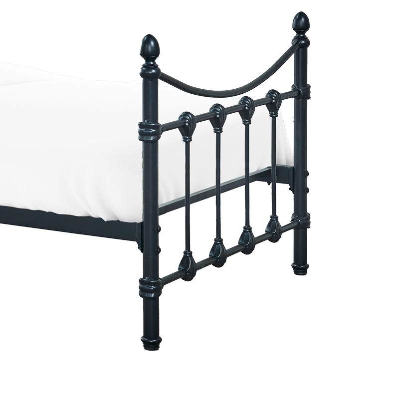 Κρεβάτι Beowulf pakoworld μαύρο μεταλλικό 90x190εκ - Image 3