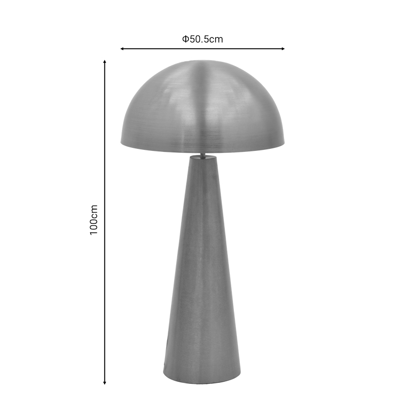 Φωτιστικό δαπέδου Jandie Inart E27 χρυσό μέταλλο Φ50.5x100εκ - Image 3