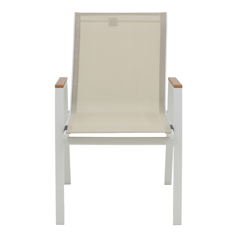 Τραπεζαρία Kliton - Azelie σετ 5τεμ pakoworld αλουμίνιο σε λευκή απόχρωση 80x80x74εκ - Image 4