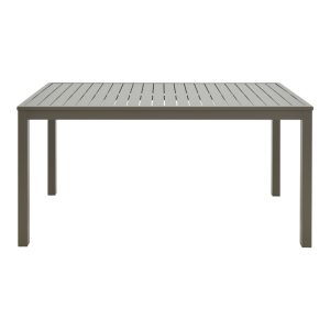 Τραπέζι Kliton pakoworld αλουμίνιο σε σαμπανιζέ απόχρωση 150x80x74εκ