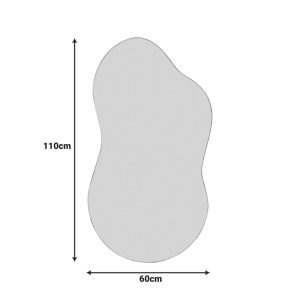 Καθρέπτης Amaya pakoworld 60x1x110εκ