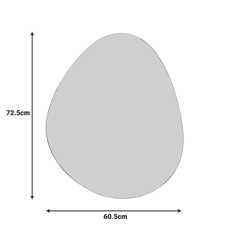 Καθρέπτης Hahoe pakoworld 60x1x72.5εκ