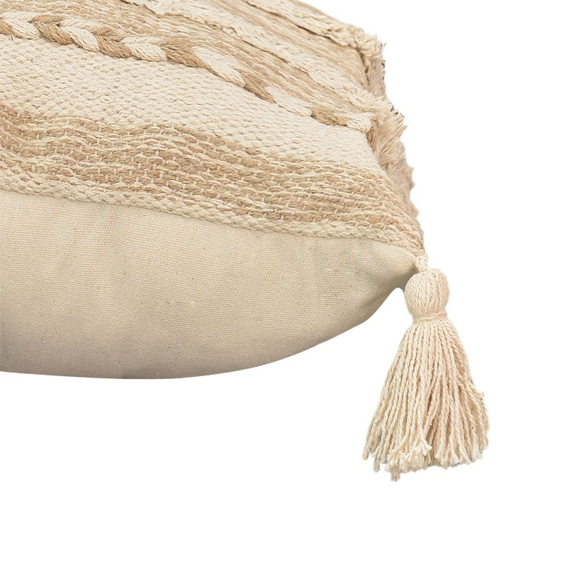 Μαξιλάρι Rozi Inart μπεζ ύφασμα 45x45x2.5εκ - Image 2