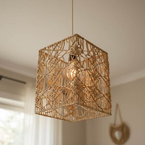 Φωτιστικό οροφής Dorotan Inart E27 φυσικό 30x27x110εκ