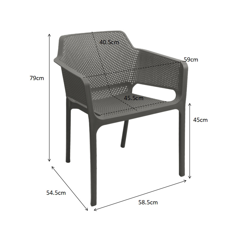 Πολυθρόνα Oviez pakoworld pp σε cappuccino απόχρωση 59x58x79εκ - Image 5