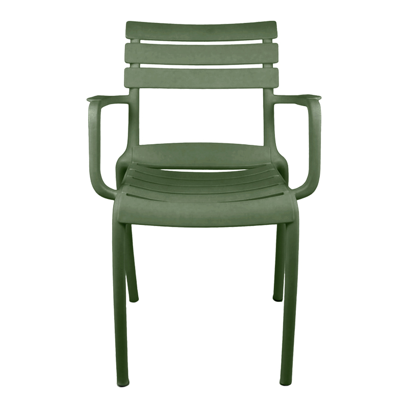 Πολυθρόνα Almea pakoworld στοιβαζόμενη pp λαδί 58x56x82εκ - Image 3