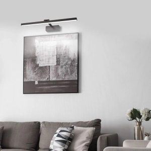 Φωτιστικό τοίχου-απλίκα Debiwen pakoworld led μέταλλο μαύρο 60x10x6εκ