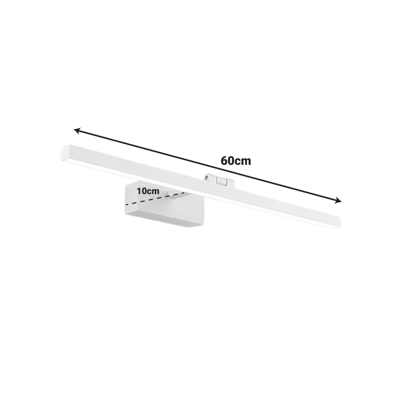 Φωτιστικό τοίχου-απλίκα Debiwen pakoworld led μέταλλο λευκό 60x10x6εκ - Image 2