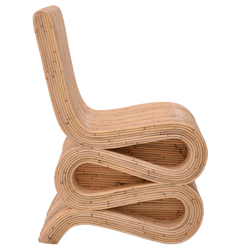 Πολυθρόνα Favorsy pakoworld rattan σε φυσική απόχρωση 52x65x90εκ - Image 3