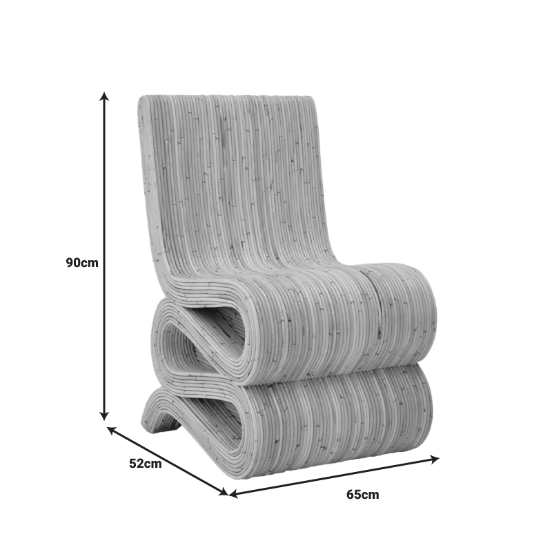 Πολυθρόνα Favorsy pakoworld rattan σε φυσική απόχρωση 52x65x90εκ - Image 7