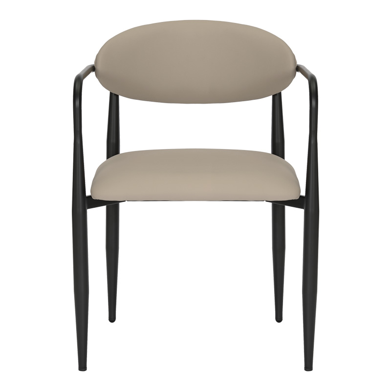 Πολυθρόνα Kalone pakoworld pu σε γκρι-μπεζ απόχρωση 56x55x78εκ - Image 4