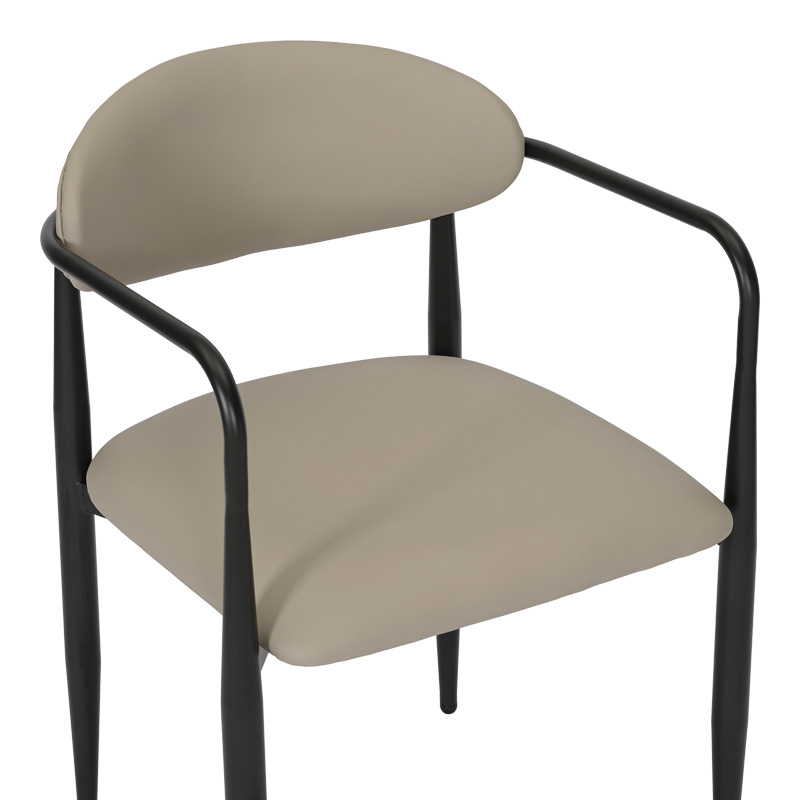 Πολυθρόνα Kalone pakoworld pu σε γκρι-μπεζ απόχρωση 56x55x78εκ - Image 6