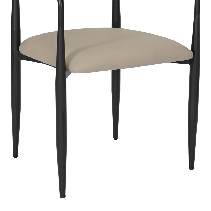 Πολυθρόνα Kalone pakoworld pu σε γκρι-μπεζ απόχρωση 56x55x78εκ - Image 7