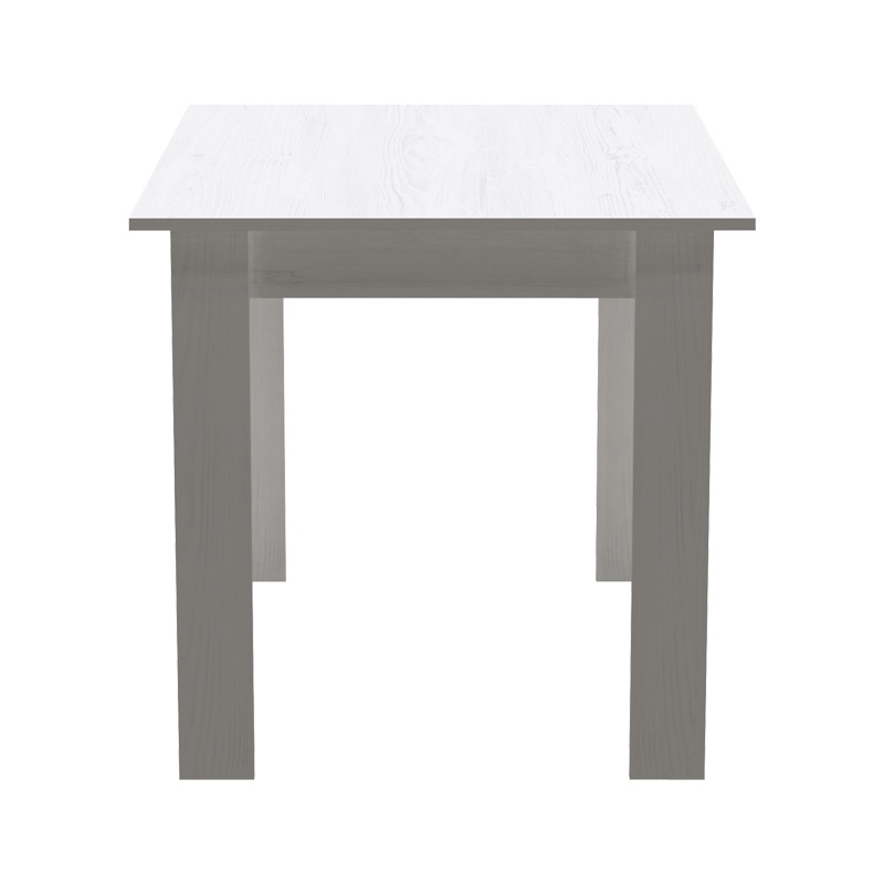 Τραπέζι Manka pakoworld σε λευκή απόχρωση 110x80x77εκ - Image 3