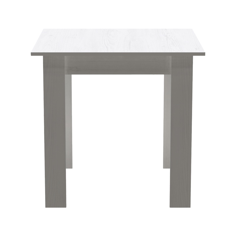 Τραπέζι Manka I pakoworld σε λευκή απόχρωση 80x80x77εκ - Image 3