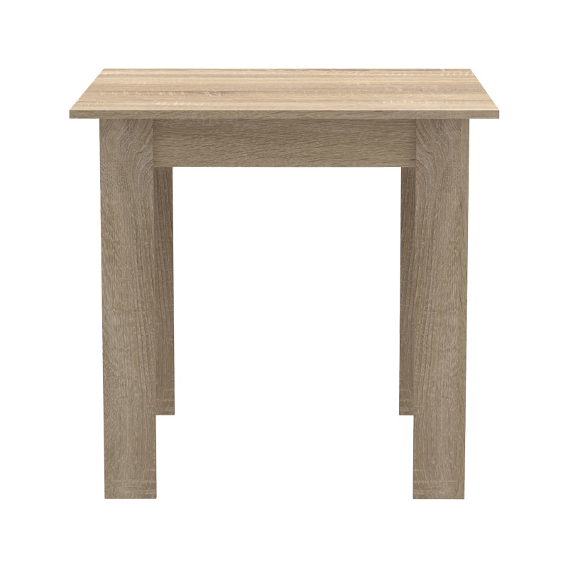 Τραπέζι Manka I pakoworld σε sonoma απόχρωση 80x80x77εκ - Image 2