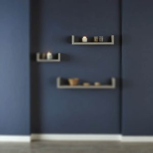 Ραφιέρα τοίχου Derva pakoworld σε cement γκρι απόχρωση 45x15x10cm