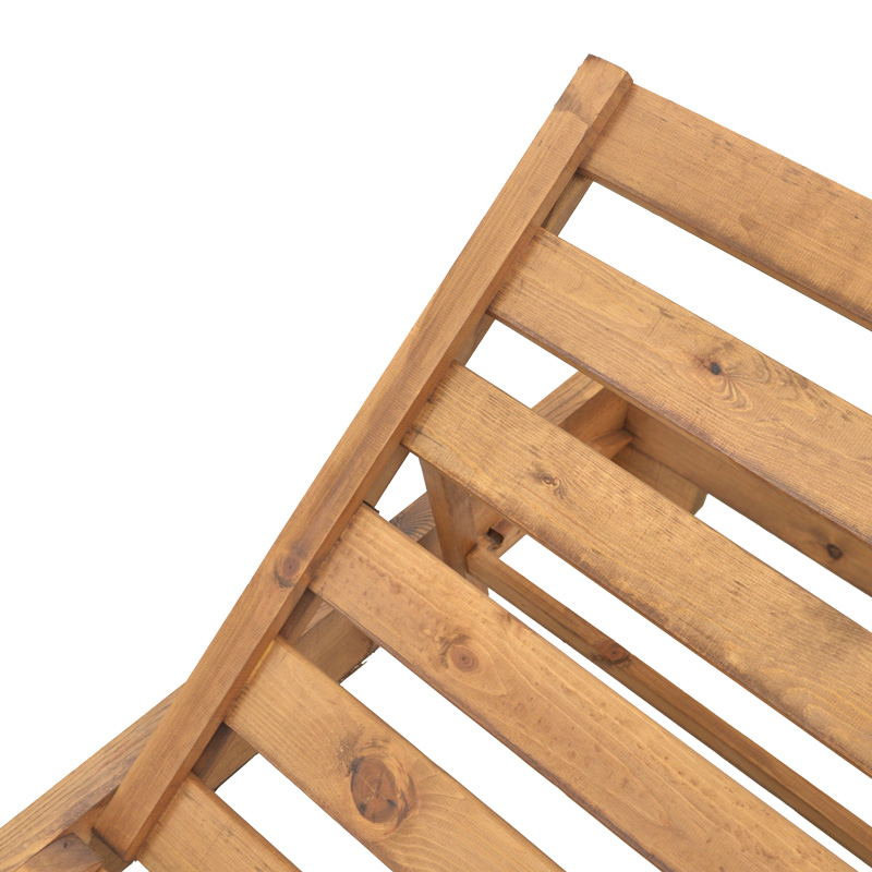 Ξαπλώστρα Zalka pakoworld L1 σε καρυδί απόχρωση 66x197x28εκ - Image 5