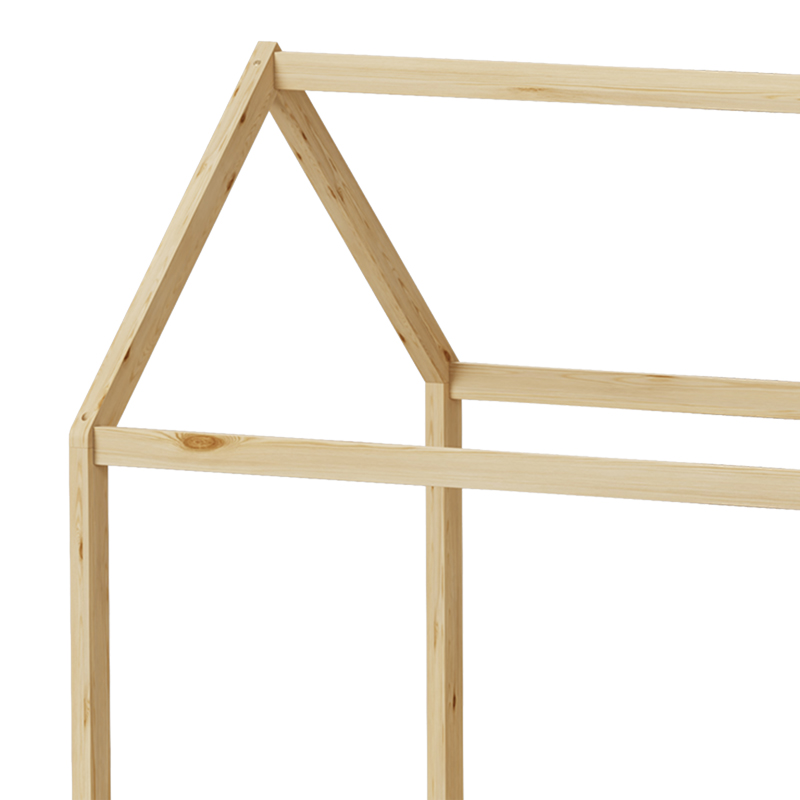 Παιδικό κρεβάτι Mellin τ. Montessori με 2 συρτάρια pakoworld ξύλο πεύκου σε φυσική απόχρωση 90x190εκ - Image 8