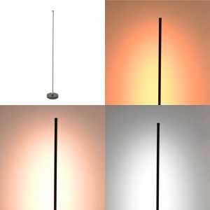 Φωτιστικό δαπέδου Topelia pakoworld led μέταλλο σε μαύρη απόχρωση Φ20x140εκ