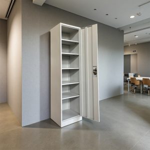 Μεταλλική ντουλάπα-στήλη Koya pakoworld ανοιχτό γκρι 50x45x180εκ