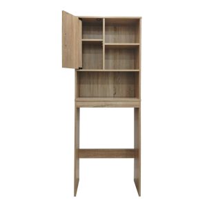 Έπιπλο μπάνιου Tazien pakoworld σε sonoma απόχρωση 60x24x168.5εκ