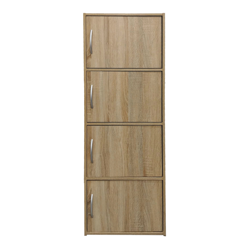 Ντουλάπι-στήλη Soline pakoworld σε sonoma απόχρωση 40x34.5x120εκ - Image 3