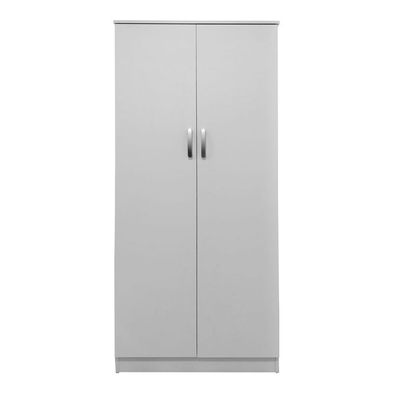 Ντουλάπα δίφυλλη Athos pakoworld σε λευκή απόχρωση 80x42x180εκ - Image 3