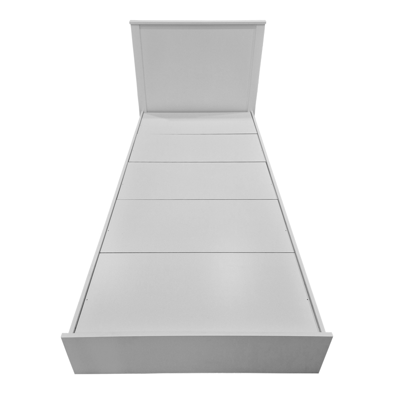 Κρεβάτι Athos pakoworld σε λευκή απόχρωση 90x190εκ - Image 3