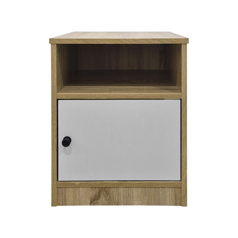 Κομοδίνο Lenea pakoworld sonoma-λευκό 40x40x50εκ - Image 2