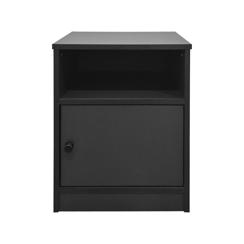 Κομοδίνο Lenea pakoworld ανθρακί 40x40x50εκ - Image 2