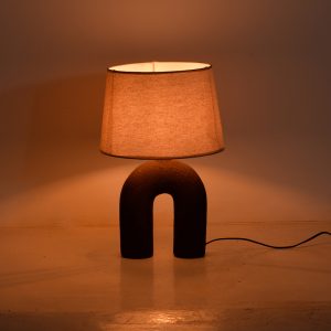 Επιτραπέζιο φωτιστικό Archo Inart Ε27 κεραμικό σε καφέ-μπεζ απόχρωση Φ30x45εκ