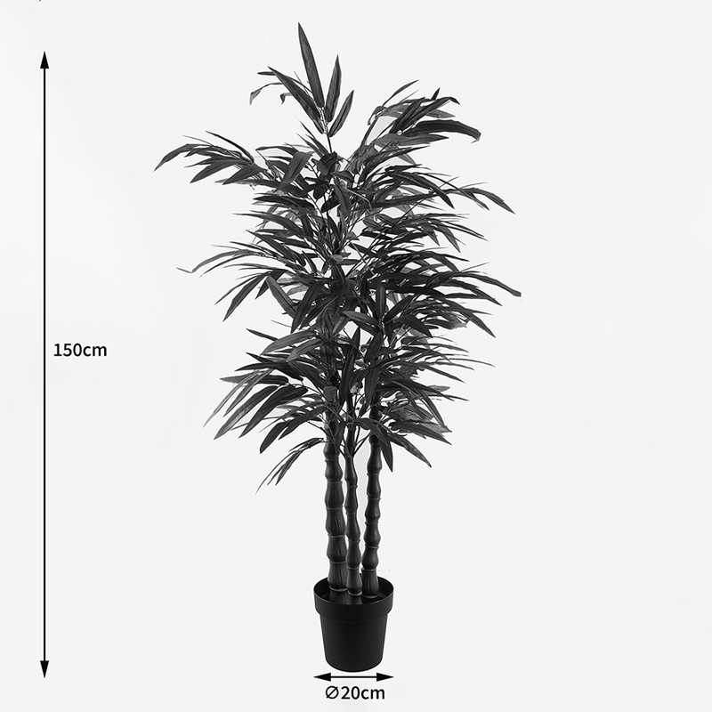 Διακοσμητικό φυτό σε γλάστρα Arti Bamboo Inart πράσινο Φ70x150εκ - Image 3