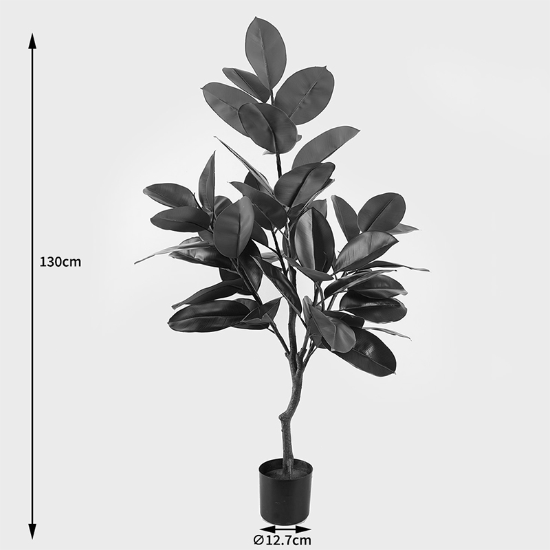 Διακοσμητικό φυτό σε γλάστρα Ficus Lyrata Inart πράσινο Φ70x130εκ - Image 3