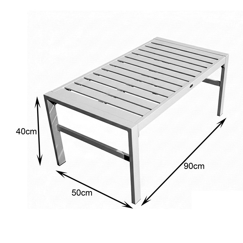 Σαλόνι Gardenly pakoworld σετ 4τμχ αλουμίνιο σε λευκή απόχρωση με μπεζ μαξιλάρια - Image 7