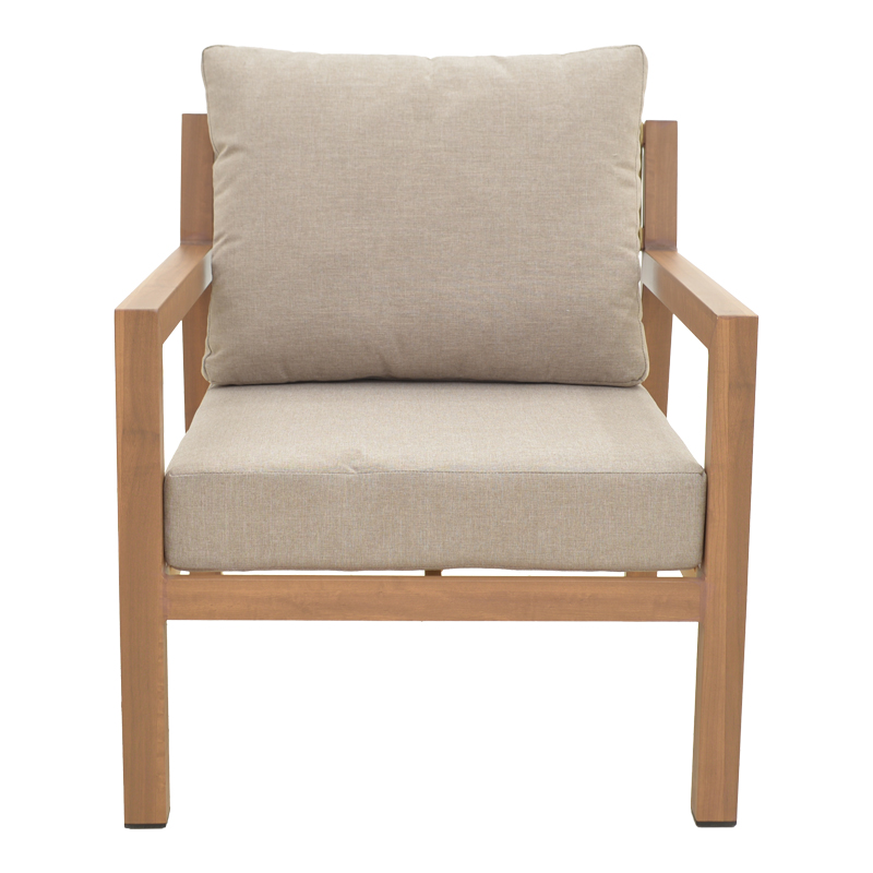 Σαλόνι κήπου Andasio pakoworld σετ 4τεμ αλουμίνιο κ σχοινί σε φυσική- μαξιλάρια σε γκρι απόχρωση - Image 7