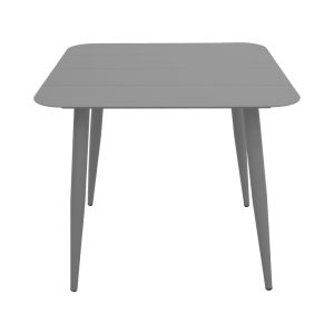 Τραπέζι Vista pakoworld αλουμίνιο σε ανθρακί απόχρωση 80x80x72εκ
